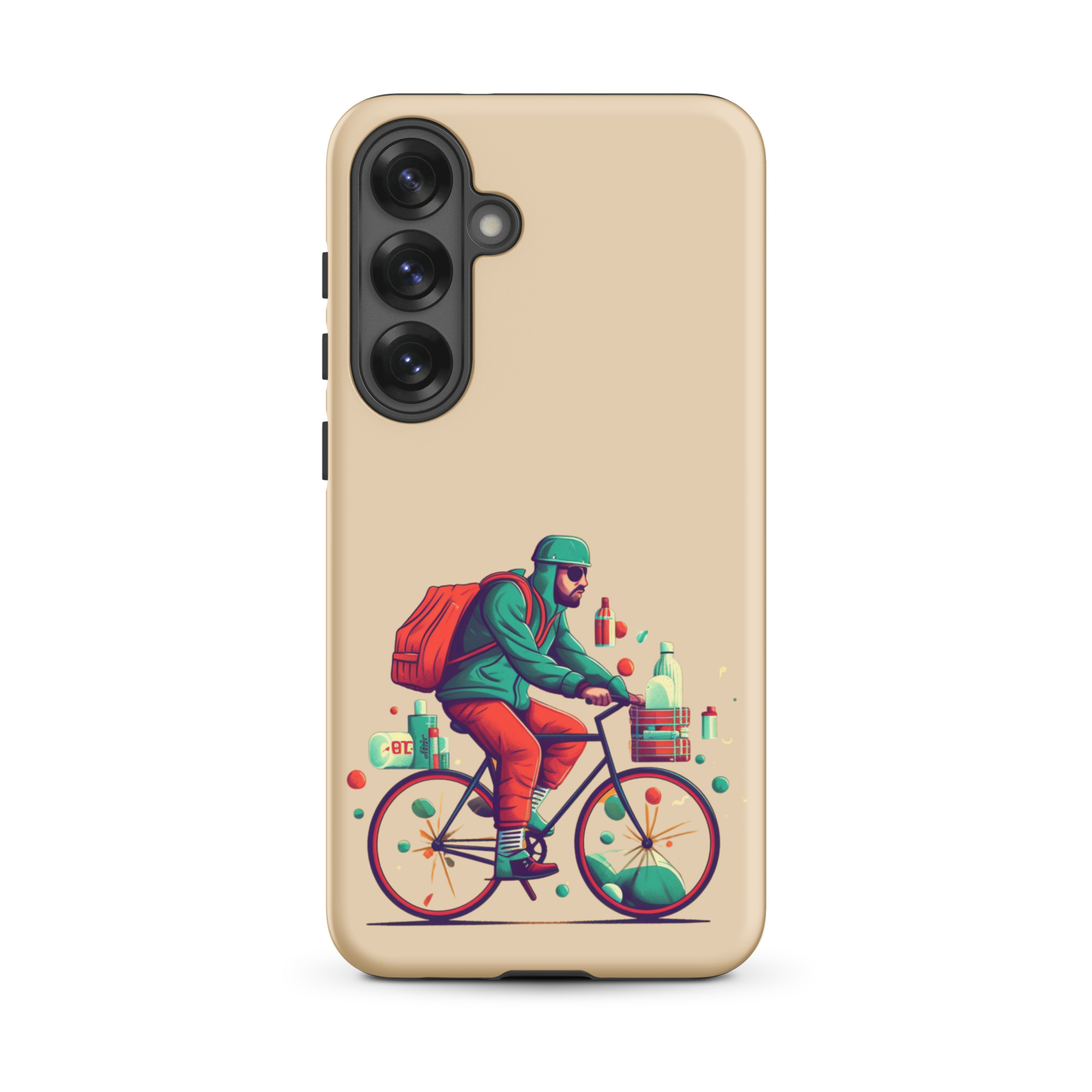 Man Riding a Bicycle - Tough Galaxy Case - Image 20