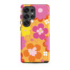 Pink/Yellow Flowers - Tough Galaxy Case